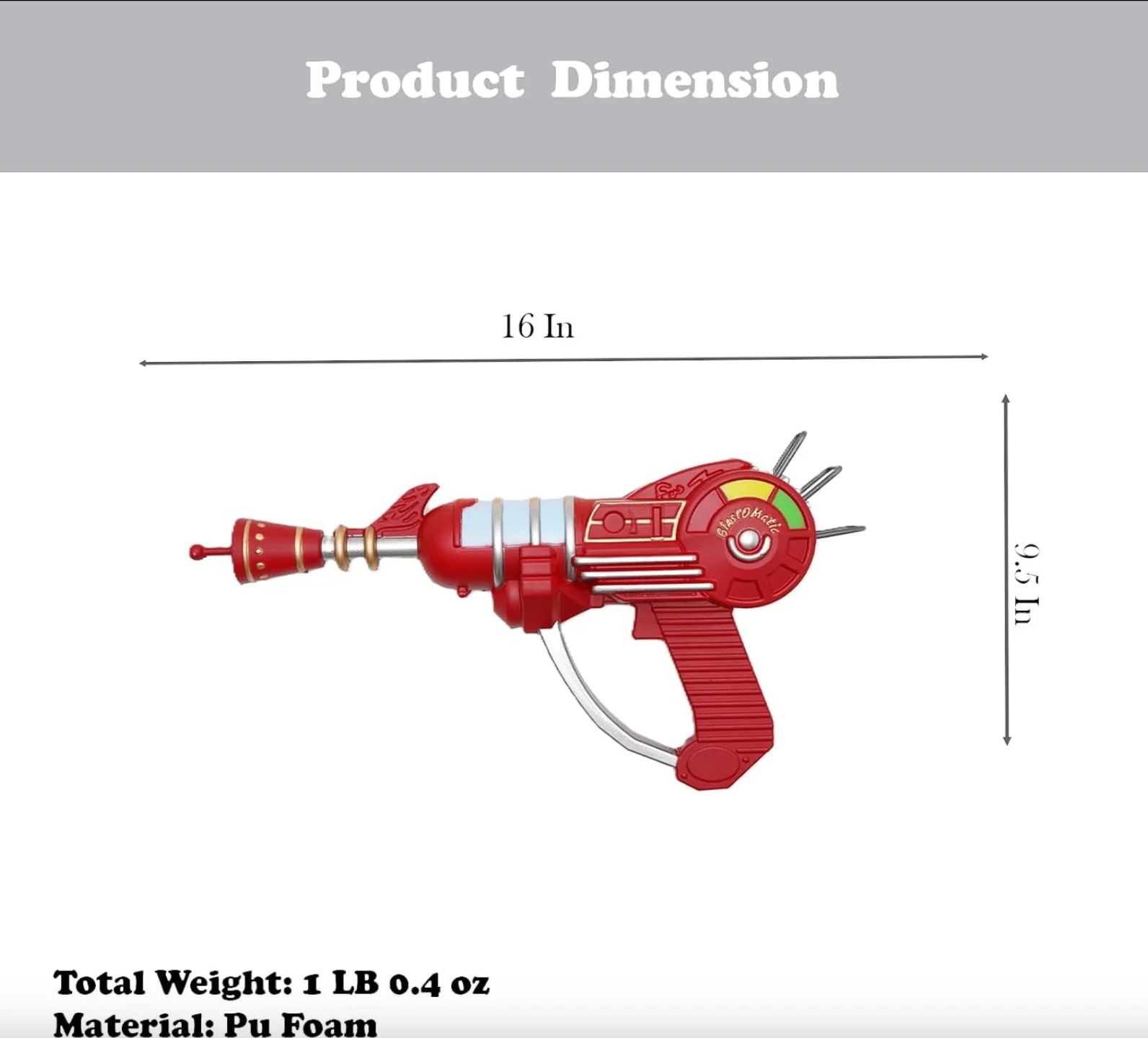 16'' COD-B.O.3 Ray Gun MK1 Foam Prop Replica Gun - Image 3