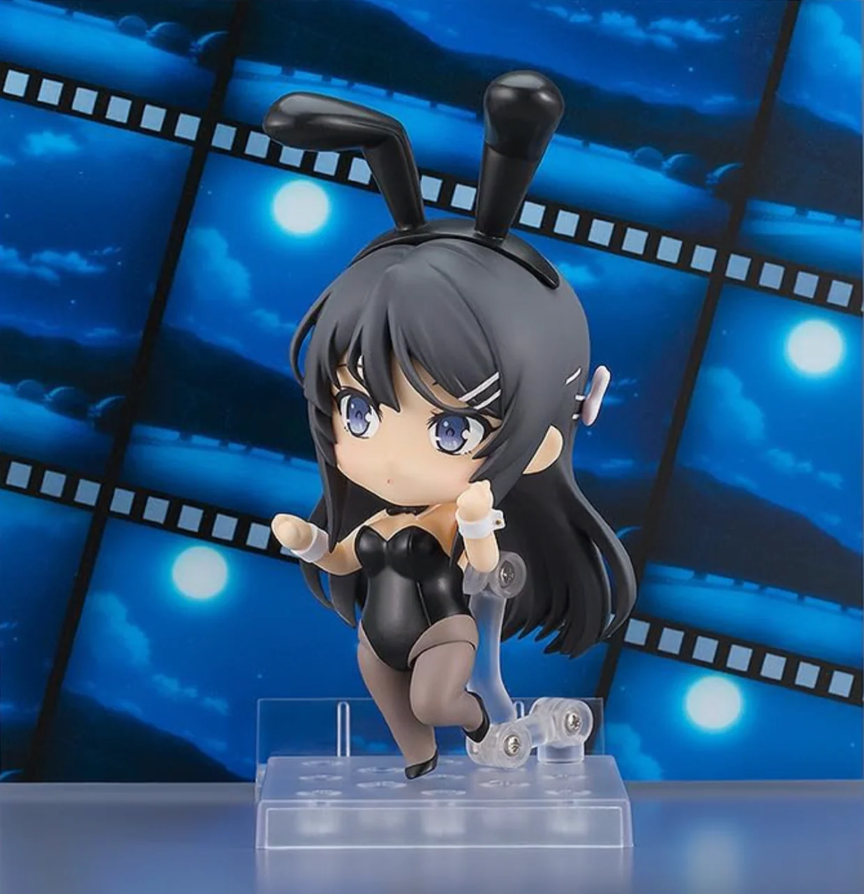 Official Licensed Sakurajima Mai Bunny Girl 2417 movable face-swap hand Nendoroid Action Figure - Image 6